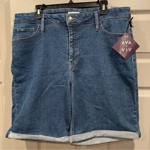 Bermuda Jean Shorts- 9”